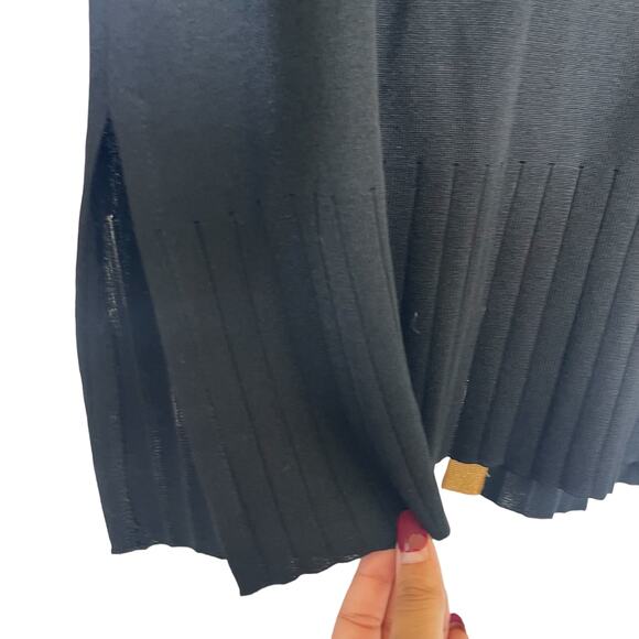 MISOOK Black Tan Women’s Blouse Size Small - Picture 6 of 7